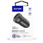 Chargeur voiture 30W USB-A/USB-C (PD) DriveCharge