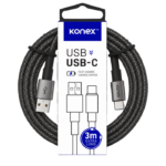 Câble USB à USB-C (3m) 2.4A
