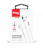Écouteurs filaires avec connecteur auxiliaire 3.5mm