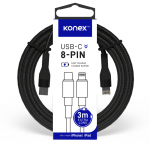 Câble USB-C à Lightning (8-PIN) (3m) 3A