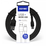 Câble USB à Micro-USB (3m) 2.4A