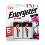 Energizer Piles Alcaline Max 9V, 2-pq