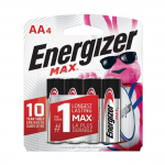 Energizer Piles Alcaline Max AA, 4-pq