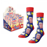 Présentoir comptoir chaussettes cadeaux unisexes "Popcorn"