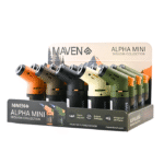 Présentoir comptoir briquets torche réutilisables Maven «Alpha Mini» Sequoia